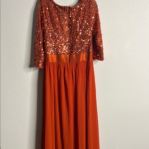 Ever Pretty Orange Cocktail Dress for Weddings - Picture 3 of 5